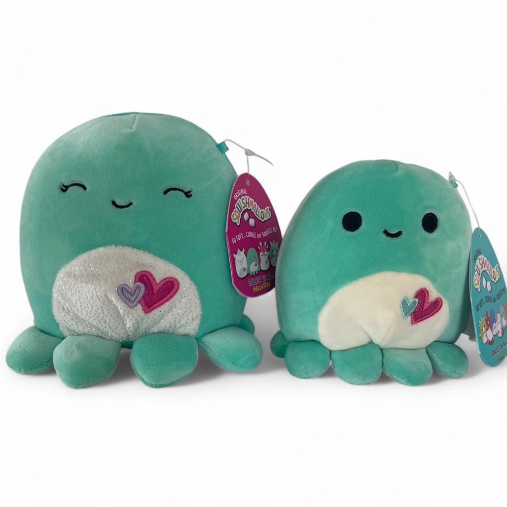 Kellytoy Teal Plush‎ Octopus Pair